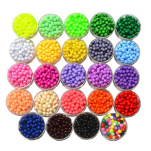 wholesale acrylic rubber mix color big hole beads 10*12mm, hole 8mm